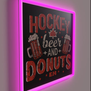 Neon Sign: Cheer on Your Favorite Team with This Hockey Theme