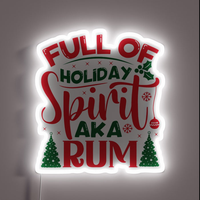 Holiday cheer in every sip with this festive neon bar