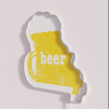 Load image into Gallery viewer, RGB Neon Sign Humorously Displays Funny Missouri Home Brew Themes