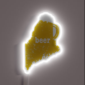 Neon RGB Sign for Beer Lovers and Mainers Everywhere