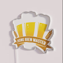 Load image into Gallery viewer, Eye-catching home brew master neon light decor for beer enthusiasts.