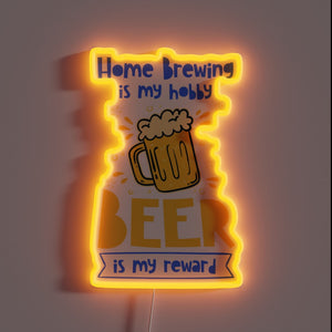 Neon Sign for Beer Enthusiasts and Home Brewers Alike Display