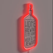 Load image into Gallery viewer, RGB Neon Sign: A Passionate Brewer&#39;s Home Beer Crafting Haven
