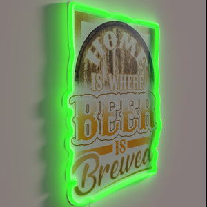 Neon Sign with Colorful RGB Lighting for Craft Beer Lovers