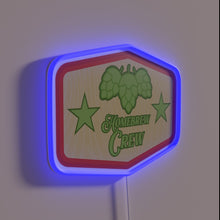 Load image into Gallery viewer, Neon homebrew badge for craft beer enthusiasts and makers crew members