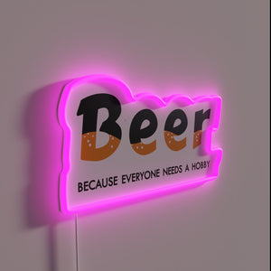 RGB Neon Sign: Celebrate Your Passion for Homebrewing and Good Beer