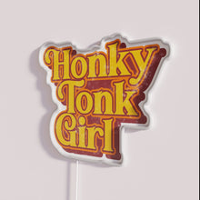 Load image into Gallery viewer, Vintage Country Style Neon Sign Decor with Honky Tonk Girl Character