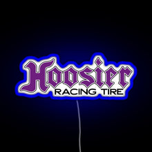 Load image into Gallery viewer, Hoosier Tire RGB neon sign blue