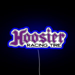 Hoosier Tire RGB neon sign blue