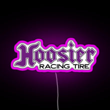 Load image into Gallery viewer, Hoosier Tire RGB neon sign  pink