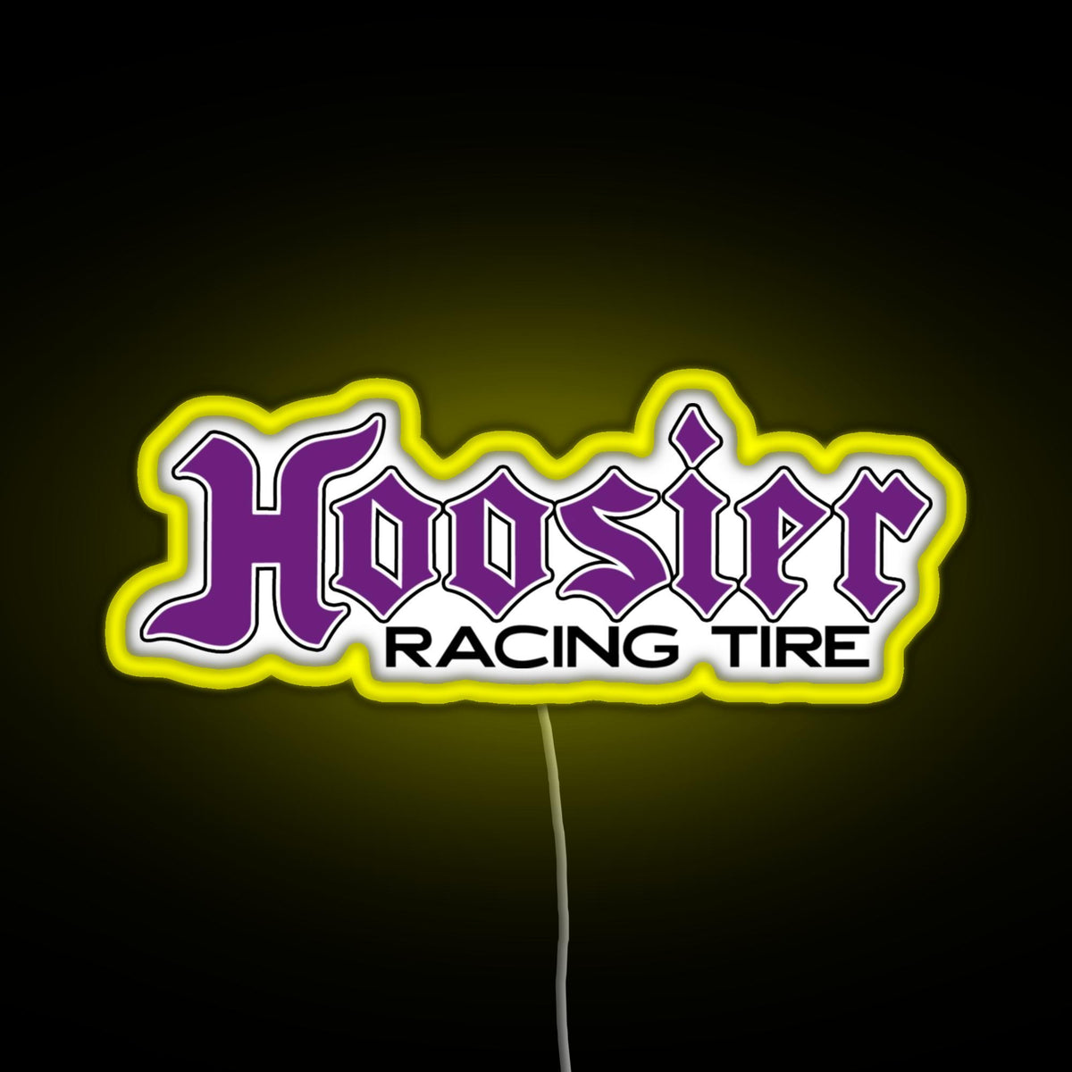 Hoosier Tire RGB neon sign