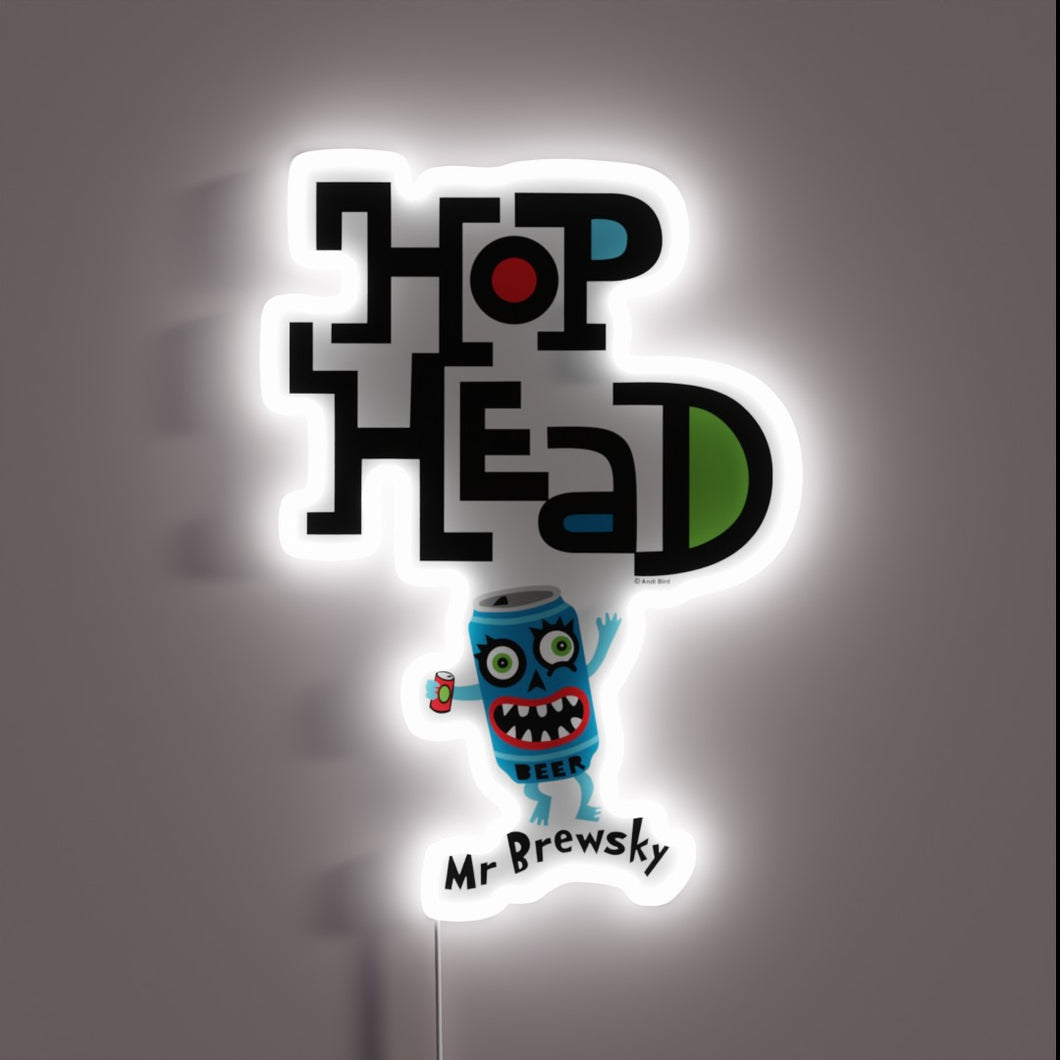 Eye-catching neon sign for craft beer enthusiasts and hop lovers