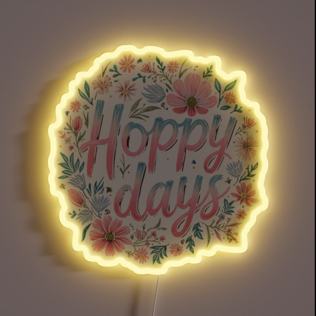Add vibrant colors to your space with this hoppy sign.