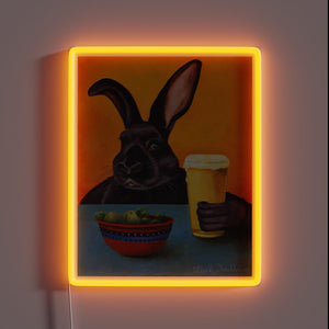 Add vibrant color to your home bar with this sign.