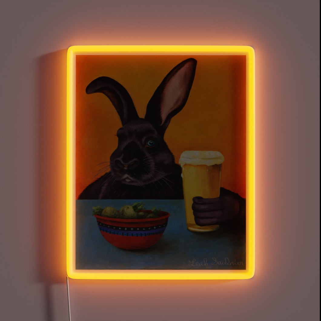 Add vibrant color to your home bar with this sign.