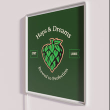 Load image into Gallery viewer, Vibrant Neon Sign for Home Bar Decor with Hops Love