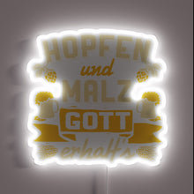 Load image into Gallery viewer, RGB Neon Sign Celebrating Traditional Reinheitsgebot German Beer Purity Law