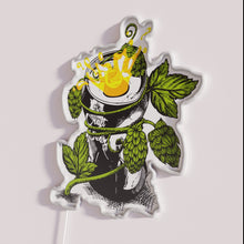 Load image into Gallery viewer, RGB Neon Beer Sign Bar Decor with Hops Motif