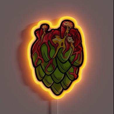 RGB Neon Sign for Hoppy Craft Beer Enthusiasts' Brewing Passion