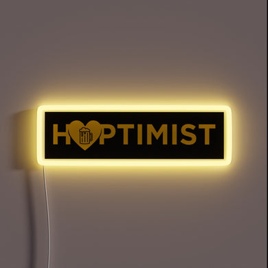Hand-painted RGB neon sign for craft beer enthusiasts and optimists.