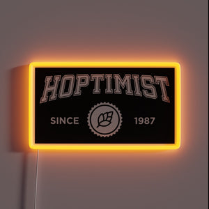 Retro-inspired, university-style neon sign for craft beer enthusiasts and hopheads