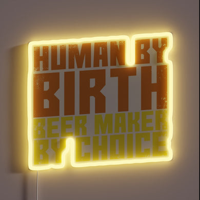 Personalized Neon Sign for Craft Beer Enthusiast's Home Bar Decor