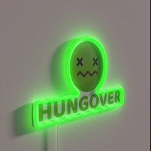 Load image into Gallery viewer, Celebrate your morning after with colorful hungover neon wall decor