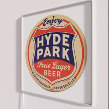 Load image into Gallery viewer, Vibrant Hyde Park Brewery Sign with 2 Color RGB Glow