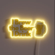 Load image into Gallery viewer, Personalized Neon Sign for Homebrew Enthusiast with RGB Color Options
