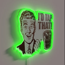 Load image into Gallery viewer, Beer Enthusiast Wall Sign with Color-Changing RGB LED Display