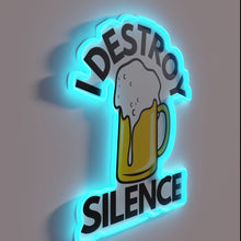 Load image into Gallery viewer, RGB Neon Sign: Loudly Shattering Silence with a Cold Beer.