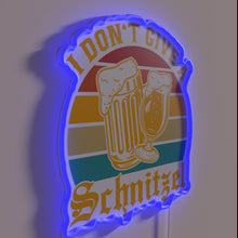 Load image into Gallery viewer, Attitude adjustment guaranteed with this bold, vibrant neon Schnitzel sign.