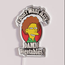 Load image into Gallery viewer, Neon Sign Saying I Don&#39;t Want Any Damn Vegetables Home Decor