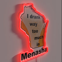 Load image into Gallery viewer, Menasha&#39;s favorite hangover warning: excess is never truly in moderation.