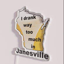 Load image into Gallery viewer, Vibrant Janeville Home Bar Sign with RGB Neon Lighting Colors