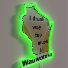 Load image into Gallery viewer, Quirky humor for party animals in vibrant Wauwatosa neighborhood decor.