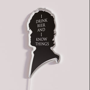 Eye-catching Neon Sign for Beer Enthusiasts and Knowledgeable Pop Culture Fans
