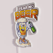 Load image into Gallery viewer, Beer-inspired Neon Sign with Funny Cartoon Character Quote Illuminated Decoration