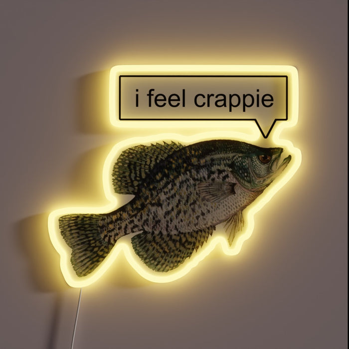 Vibrant RGB LED sign for gaming enthusiasts and humor lovers.