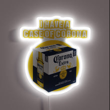 Load image into Gallery viewer, Vibrant Corona RGB Neon Sign with Electrifying Colorful Lighting Effects