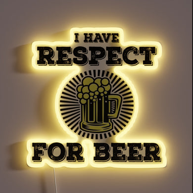 RGB Neon Sign: A Vibrant Tribute to Beer Connoisseurs Everywhere