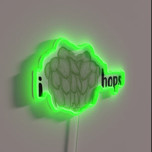 Celebrate your love for beer with colorful I Heart Hops.