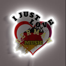 Load image into Gallery viewer, Vibrant RGB neon sign for fans of German music culture.