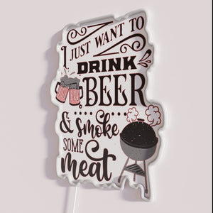 Neon Beer Lover's Sign, Brew Enthusiast Room Decoration, Beer Signs