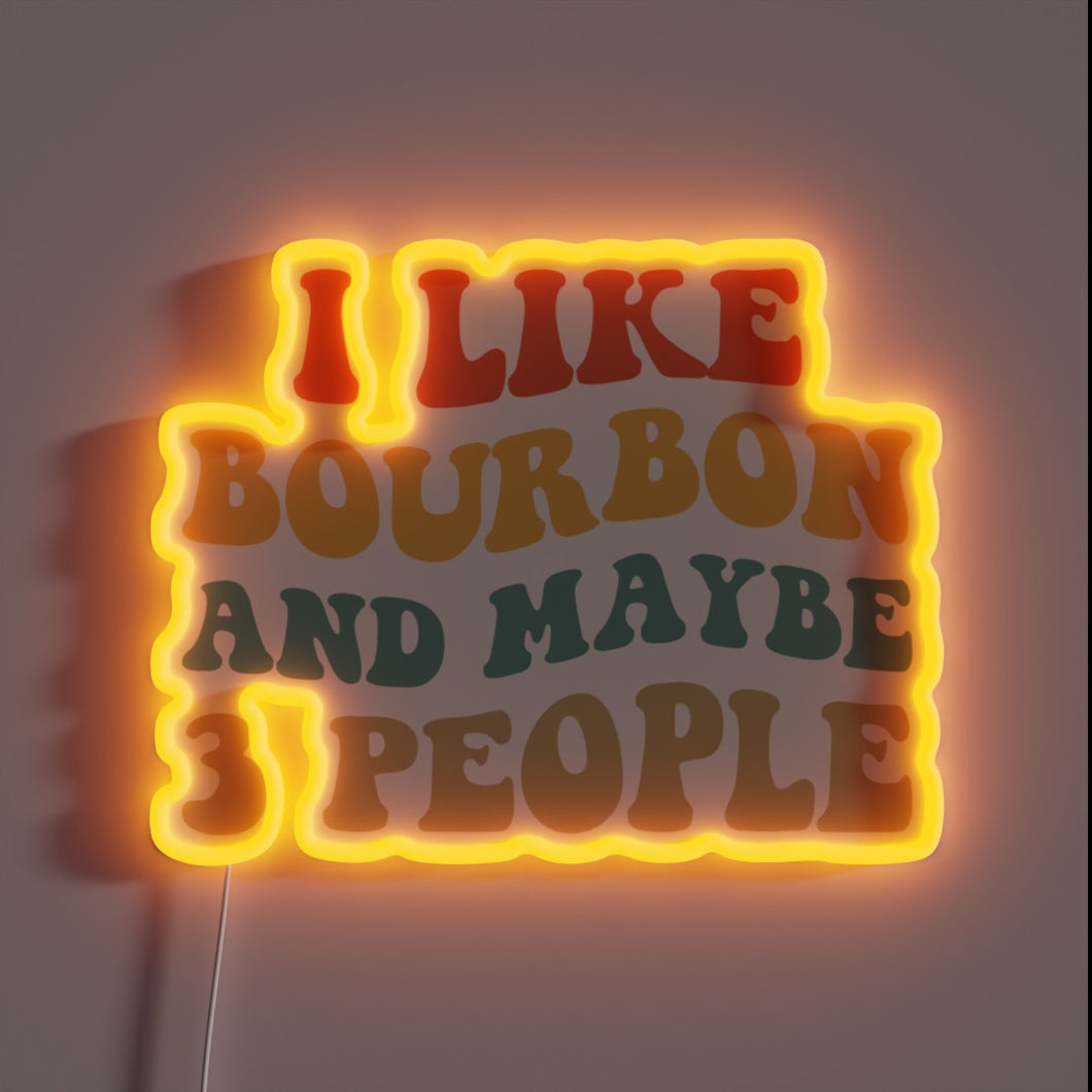 Bourbon-loving trio's eclectic gathering place illuminated in vibrant RGB lights