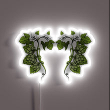 Load image into Gallery viewer, Glowing &quot;I Love Hops&quot; Neon Sign with Color-Changing RGB Lights.