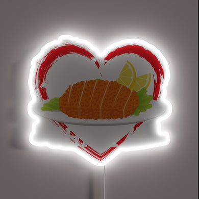 Vibrant German-themed Neon Sign Featuring Iconic Schnitzel Design Inspiration