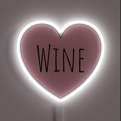 Brighten your wine collection with this vibrant colorful LED sign.