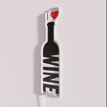 Load image into Gallery viewer, Neon Wine Wall Art Sign, Perfect Home Bar Decor Idea