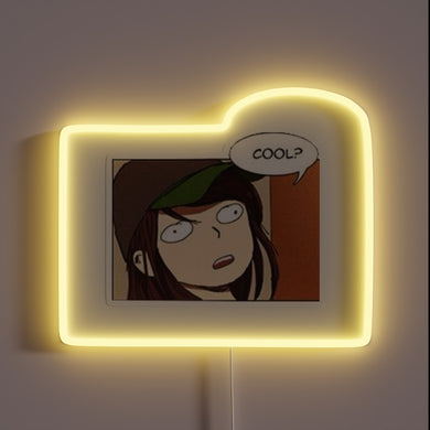 Vibrant Yoo Shin Ae K-Drama Inspired RGB Colorful Room Decoration Sign